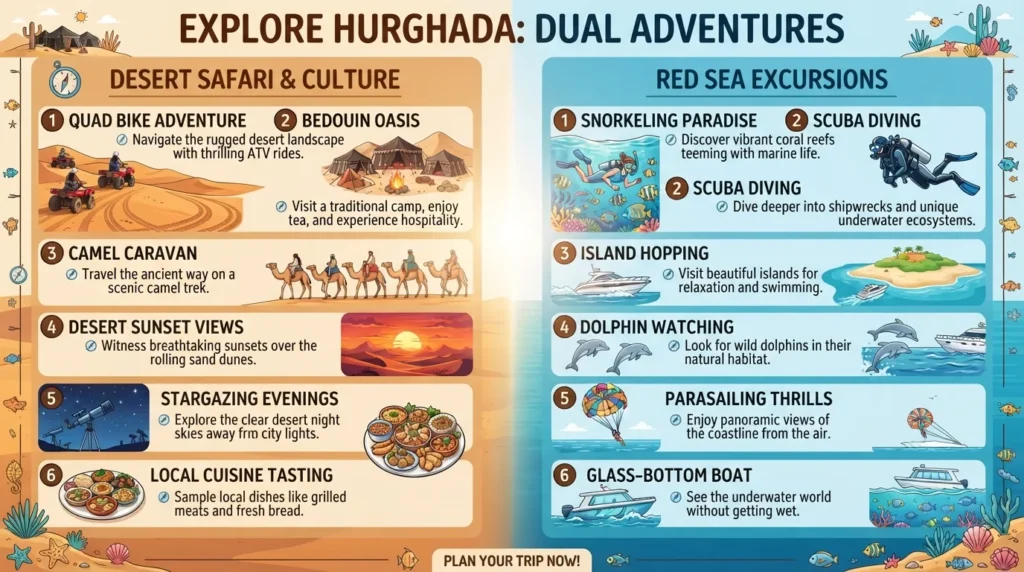 Best Things to Do in Hurghada: Red Sea and Desert Trips